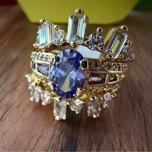 Bomb Party RBP8481 The Delicate Details Tanzanite CZ New With Tag size 7